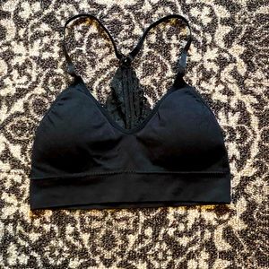 Lace back bralette